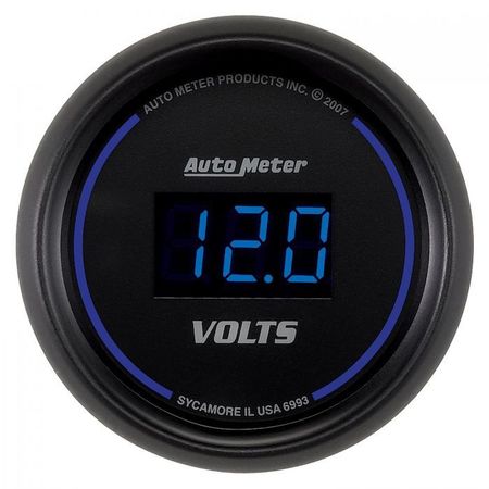 AUTO METER 2-1/16IN VOLTMETER, 8-18V DIGITAL, BLACK 6993